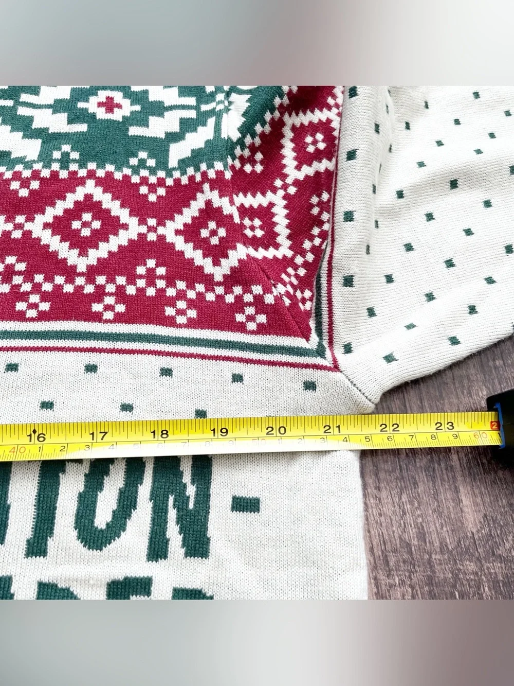ELF Cotton-Headed Ninny Muggins Holiday Cardigan Sweater Green & Red Men’s Large